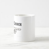 Furz im Gottesdienst lustiger Becher Kaffeetasse (Mittel)