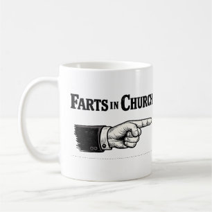 Furz im Gottesdienst lustiger Becher Kaffeetasse