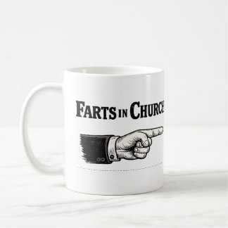 Furz im Gottesdienst lustiger Becher Kaffeetasse