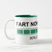 Furz jetzt beladen zweifarbige tasse (Links)