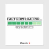 Furz jetzt die Contour Cut beladen Aufkleber (Blatt)