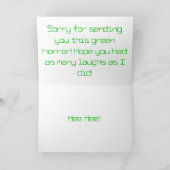 Furz Karte (Innenseite)