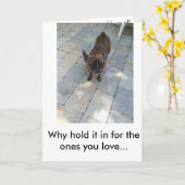 Furz-Karte des Hundes Karte (Gelbe Blume)