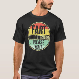 Furz Lade Bitte Warten Retro Vintage Slogan _2 T-Shirt