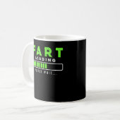Furz Loading Funny Farting Kaffeetasse (Vorderseite Links)