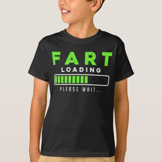 Furz Loading Funny Farting T-Shirt (Vorderseite)