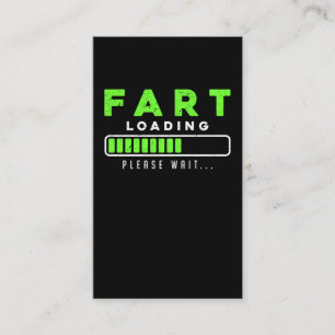 Furz Loading Funny Farting Visitenkarte