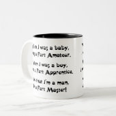 Furz Master Zweifarbige Tasse (Vorderseite Links)