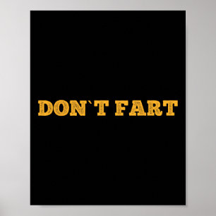 Furz nicht Fitnessstudio Sport Bodybuilding Protei Poster