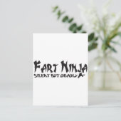 Furz NINJA Postkarte (Stehend Vorderseite)