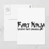 Furz NINJA Postkarte (Vorne/Hinten)
