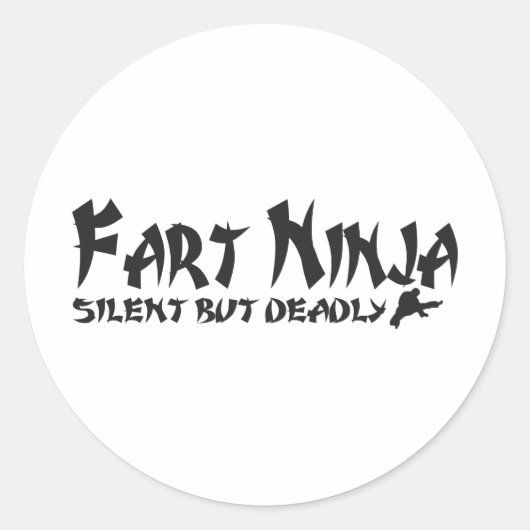 FURZ NINJA RUNDER AUFKLEBER (Vorderseite)