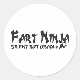 FURZ NINJA RUNDER AUFKLEBER