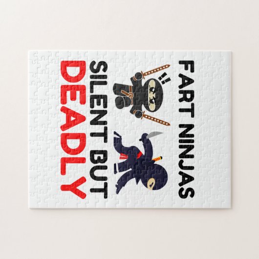 Furz Ninjas still, aber tödlich Puzzle (Horizontal)