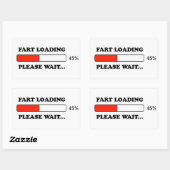 Furz Rechteckiger Aufkleber (Blatt)