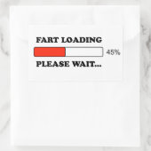 Furz Rechteckiger Aufkleber (Tasche)