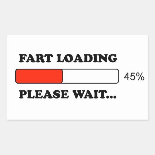 Furz Rechteckiger Aufkleber (Vorderseite)