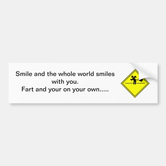 Furz-Spaß Autoaufkleber (Vorne)