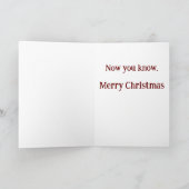 Furz Spaß Weihnachtskarte Feiertagskarte (Innenseite)