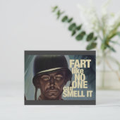 Furz, wie es niemand riechen kann postkarte (Stehend Vorderseite)