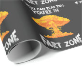 Furz Zone Explosion Spaß Farting Joke Geschenkpapier (Rolleneckpunkt)