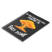 Furz Zone Explosion Spaß Farting Joke Notizblock (Linke Seite)