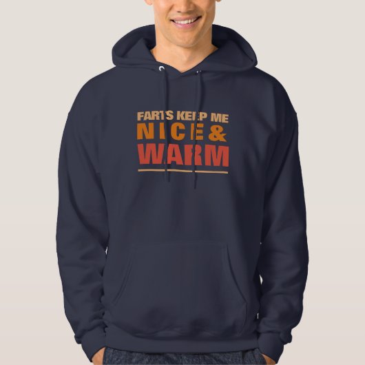 FURZEN BEHIELT MIR WARM FUNNY QUOTE HOODIE (Vorderseite)