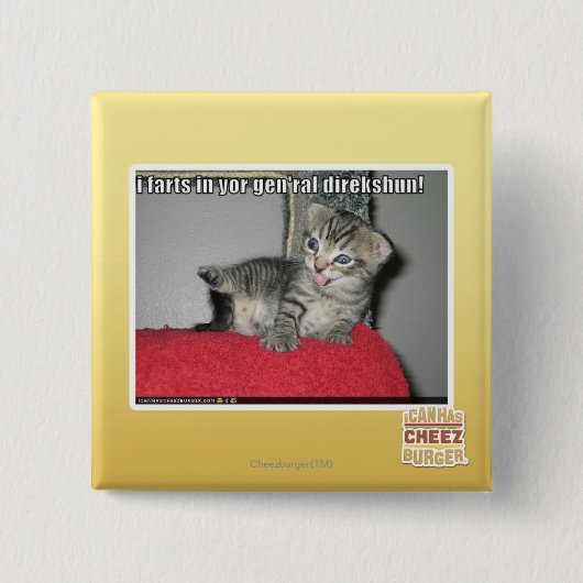 Furzen I in yor gen'ral direkshun Button (Vorderseite)