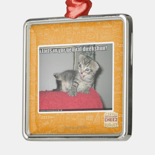 Furzen I in yor gen'ral direkshun Ornament Aus Metall (Links)