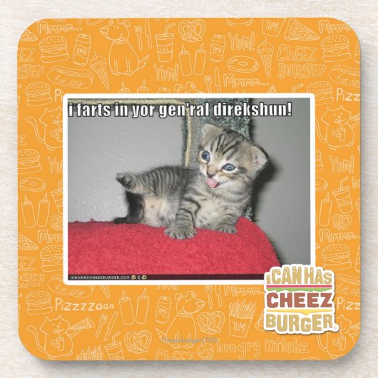 Furzen I in yor gen'ral direkshun Untersetzer (Vorderseite)