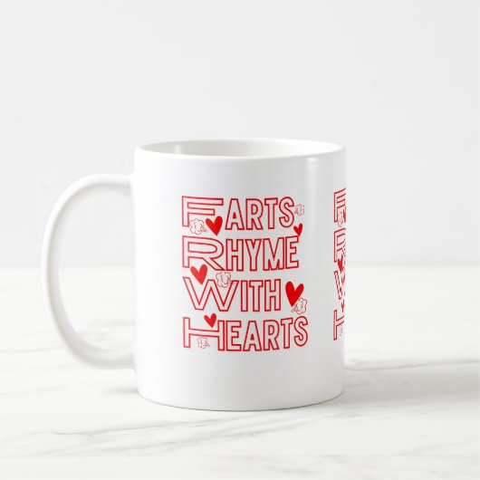 Furzen Rhyme mit Herz Kaffeetasse (Links)