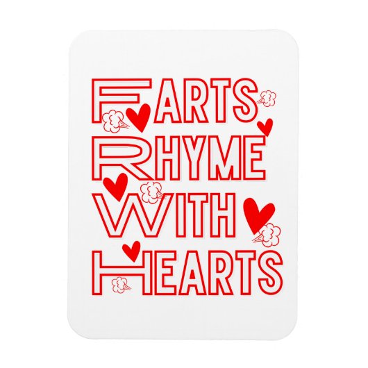 Furzen Rhyme mit Herz Magnet (Vertikal)