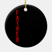 Furzen und denkt, dass er verdient Respekt Väter T Keramik Ornament (Hinten)