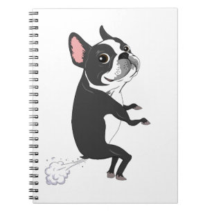 Furzender Boston Terrier - Still, aber tödlich Notizblock