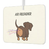 Furzender Dachshund Autolufterfrischer (Links)