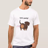 Furzender Dachshund T-Shirt (Vorderseite)