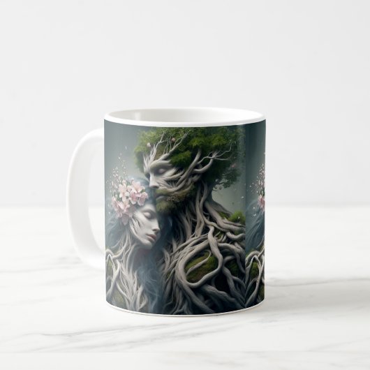 fusão homem e natureza kaffeetasse (Vorderseite Links)