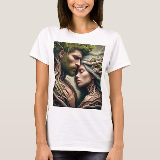 fusão homem e natureza T-Shirt (Vorderseite)