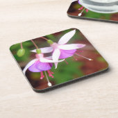 Fuschia Blume Getränkeuntersetzer (Linke Seite)