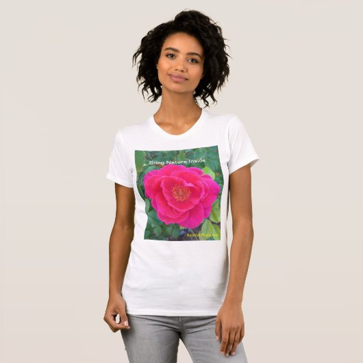 Fuschia Blume T - Shirt (Vorne ganz)