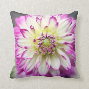 Fuschia Dahlie-Blume Kissen