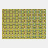 FUSCHIA DOODLE PARTY WRAPPING PAPIER (Vorderseite 2)