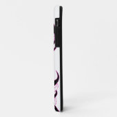 Fuschia Fiesta-Schädel-Weiß Case-Mate iPhone Hülle (Hinten/Links)