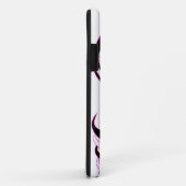 Fuschia Fiesta-Schädel-Weiß Case-Mate iPhone Hülle (Hinten/Rechts)