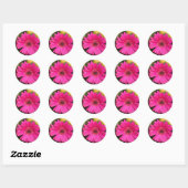 Fuschia Gerbera Daisy Sticker (Blatt)