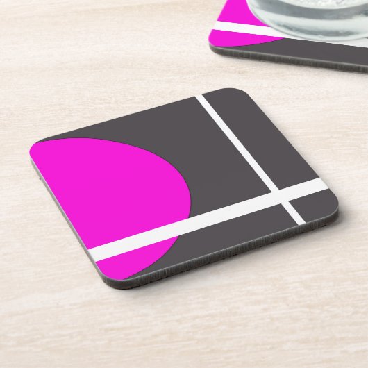 Fuschia Getränkeuntersetzer (Linke Seite)