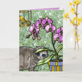 Fuschia, Kitty&Tweet (Karte) Karte (Gelbe Blume)