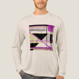 Fuschia Olive Lilac Abstrakte Kunst Tri-Blend Shirt