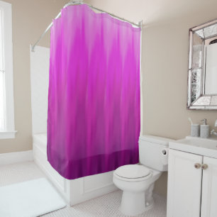 Fuschia Ombre Welle Duschvorhang