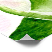 Fuschia Orchid Print Poster (Ecke)